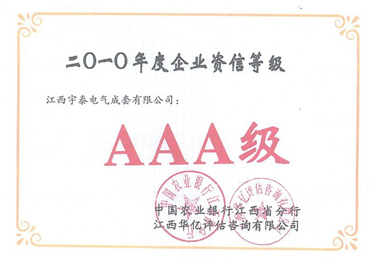 企業(yè)資信等級(jí)